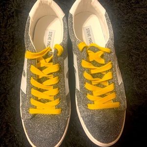 Gray sparkles…. Steve Madden sneakers
